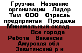 Грузчик › Название организации ­ Лидер Тим, ООО › Отрасль предприятия ­ Продажи › Минимальный оклад ­ 14 000 - Все города Работа » Вакансии   . Амурская обл.,Завитинский р-н